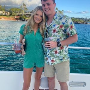 Frankie’s Bikini’s Rose Terry Lurex Romper